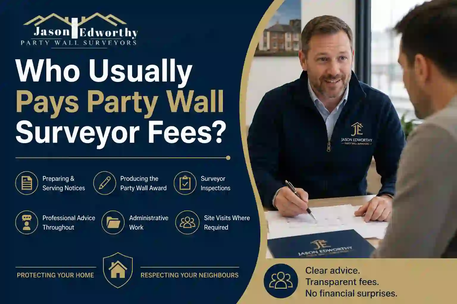 Who Usually Pays Party Wall Surveyor Fees Northamptonshire?