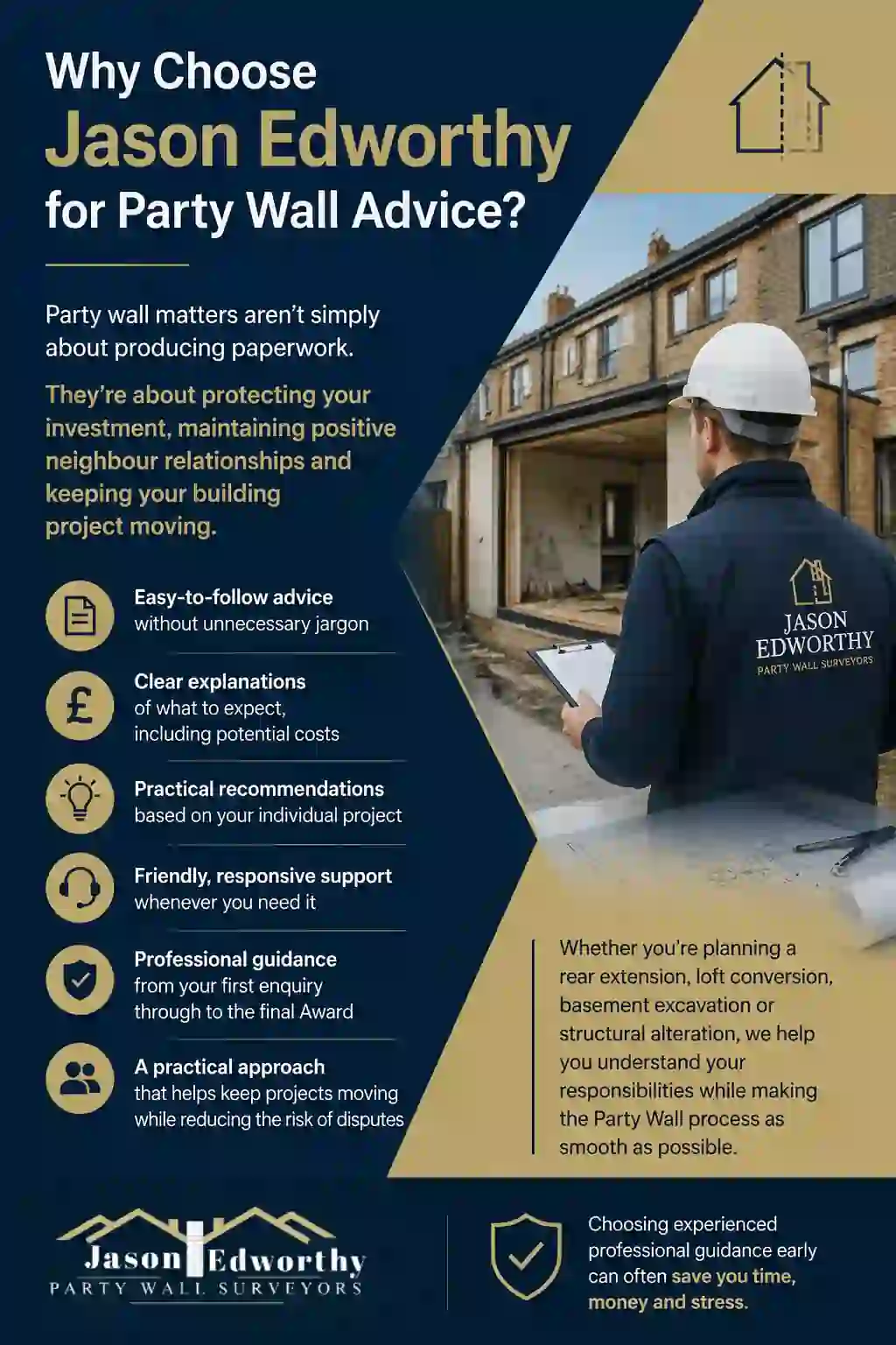 Why Choose Jason Edworthy for Party Wall Advice Northamptonshire?